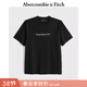 Abercrombie & Fitch男裝25秋季美式百搭經(jīng)典LOGO棉質(zhì)套頭圓領(lǐng)短袖T恤上衣175-5130 黑色 M (180/100A)