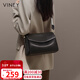 viney牛皮包包女包品牌斜挎枕頭包輕奢單肩包生日禮物高級感送女友老婆
