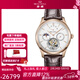 海鷗手表男士機械表勢能日歷多功能陀飛輪經(jīng)典國表937女神節禮物 518.12.8937（白盤(pán)）