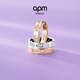 APM Monaco LOVE摩斯密碼戒指女情侶戒指時(shí)尚飾品指環(huán)送女友 銀白色 054