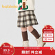 巴拉巴拉童裝兒童半身裙秋冬裝女童短裙中大童百搭洋氣時(shí)尚百褶裙