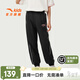 安踏兒童褲子女大童裝2025年夏季潮流舒適透氣SORONA柔軟長(cháng)褲運動(dòng)褲 基礎黑-3 160 cm