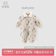 乖奇熊嬰幼兒夾棉連體衣冬季裝保暖棉服棉襖抗菌寶寶加厚哈衣外出外穿