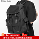 Colins Keirs雙肩包男背包大容量書(shū)包電腦包大學(xué)生潮牌休閑背包旅行包女 黑色