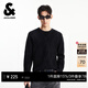 杰克·瓊斯（JACK&JONES）男裝毛衣時(shí)尚百搭簡(jiǎn)約純色經(jīng)典提花直筒圓領(lǐng)針織衫上衣225313013 E40黑色 常規 L （180）