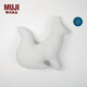 MUJI【涼柔系列】動(dòng)物靠墊 抱枕 靠枕 涼感 床上腰枕 北極狐 灰色