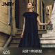 JNBY/江南布衣【花苞形態(tài)】夏連衣裙花苞裙A型寬松圓領(lǐng)無(wú)袖5O4G14810 001/本黑 M