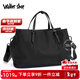Walker Shop品牌旅行包男女商務(wù)手提斜挎尼龍布防水大容量旅游出差行李包 典雅黑【防水尼龍】 大號【48cm*23cm*30cm】