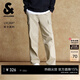 杰克·瓊斯（JACK&JONES）男裝春夏季休閑褲男潮酷直筒工裝褲寬松長(cháng)褲子多口袋男褲 E11卡其色 常規 33 180