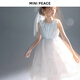 【公主系列】MINIPEACE太平鳥童裝法式緞面連衣裙夏季禮服公主裙