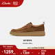 Clarks其樂(lè )Polden Moc男鞋新款英倫厚底復古輕盈休閑皮鞋 深棕色 261808657 【尺碼偏大 詳詢(xún)客服】 41.5