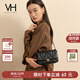 VANESSA HOGAN VH女包蓬蓬軟包質(zhì)感柔軟褶皺菱格方包百搭腋下包牛皮單肩斜挎包
