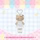 三麗鷗（SANRIO）貴婦黑皮園點(diǎn)連衣裙HelloKitty愛(ài)心扣掛件