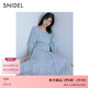 SNIDEL2025秋冬新品V領(lǐng)針織開(kāi)衫高腰薄紗A字半身裙套裝SWNO255014 淺藍 S (0)