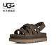 UGG夏季新款女士時(shí)尚舒適純色魔術(shù)貼金星格里姆休閑涼鞋 1175122 DNSS | 煙灰色 36