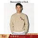 Abercrombie & Fitch【經(jīng)典LOGO】美式絨感保暖套頭毛衣針織衫25秋冬男裝120-5181 卡其色 M (180/100A)