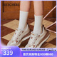 斯凱奇（Skechers）新年禮物女鞋冬休閑鞋復古德訓鞋百搭運動(dòng)鞋軟底阿甘鞋板鞋155450