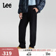 Lee25秋冬新品寬松直筒經(jīng)典斜紋布抓絨男休閑褲 黑色 31