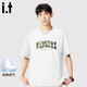 fingercroxx it男短袖t恤夏季復古港風(fēng)潮流內搭純棉寬松百搭半袖 白 XL