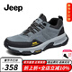 Jeep吉普男鞋秋冬時(shí)尚百搭男士運動(dòng)戶(hù)外休閑鞋防滑徒步旅游登山鞋子男 藍色（皮鞋碼） 44