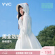 VVC防曬衣服女士夏季長(cháng)款冰絲涼感防紫外線(xiàn)外套時(shí)尚出游披肩 冰川白