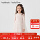 巴拉巴拉【balaOne】童裝女童連衣裙網(wǎng)紗公主裙2026春新款蝴蝶結長(cháng)袖拼接