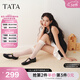 他她（TATA）超?，旣愓湫锛拘驴顝凸艤\口小皮鞋女鞋單鞋7H020AA5 黑珍珠（平跟款）-7H020 36