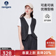 Navigare意大利小帆船V領(lǐng)馬甲女春秋季無(wú)袖開(kāi)衫百搭休閑通勤百搭背心外套 暗巖灰 XL