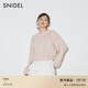SNIDEL2025秋冬新品甜美圓領(lǐng)鏤空鉤花蝴蝶結針織衫上衣SWNT254308 粉色 均碼 （F）