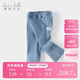 戴維貝拉【商場(chǎng)同款】?jì)和Ｗ醒澴哟貉b女童彈力微喇長(cháng)褲