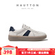 皓頓（HAUT TON）【譚凱同款】頭層牛皮板鞋男鞋2026新款德訓鞋小白鞋運動(dòng)休閑鞋男 白藍色 41 -適合運動(dòng)鞋42碼