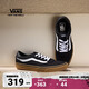 VANS范斯官方 Brooklyn LS黑色生膠底簡(jiǎn)約復古男鞋帆布鞋 黑色 40.5