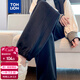 唐獅（TonLion）2024女束腳顯瘦休閑側拼衛褲WP 無(wú)絨款/黑色/二批 XL 