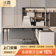 沃霖（wolin） 輕奢辦公桌現代簡(jiǎn)約辦公室老板桌新中式辦公桌老板桌設計師款 1.75米老板桌【副柜可左右安裝】