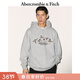 Abercrombie & Fitch美式時(shí)尚潮流百搭舒適抓絨連帽衛衣上衣25秋冬男裝122-5669 灰色 M (180/100A)