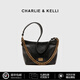 CHARLIE&KELLI品牌 CK輕奢包包女包鏈條托特包2026新款女士ins水桶包單肩斜挎包 黑色【母親節生日情人節520禮物】