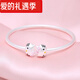 慕寶琳S9999足銀手鐲女Kitty可愛(ài)凱蒂貓兒童銀鐲子大童手環(huán)寶寶禮物 大童款單只【適合4-15歲】約13克 古法磨砂實(shí)心