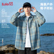 班尼路（Baleno）簡(jiǎn)約長(cháng)袖襯衫男款2026新款夏季時(shí)尚潮牌復古格子襯衣青少年外套男