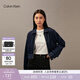 Calvin KleinJeans秋季女士經(jīng)典潮流復古美式ck拉鏈翻領(lǐng)短款潮殼牛仔外套 1BJ-牛仔深藍 S