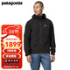 巴塔哥尼亞（Patagonia）男士抓絨衣連帽衫 R1保暖透氣夾克抓絨衫 TechFace Hoody 83578 BLK M 175/180(CM) 68/79(KG)