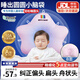 盟石（cute stone）定型枕嬰兒0-6個(gè)月睡圓頭嬰兒定型枕頭0-1歲糾正頭型新生兒童枕頭 白粉 【0-6個(gè)月】10A抗菌-涼暖雙面 0-2歲寶寶定型枕頭可機洗