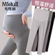 米度麗 孕婦褲子春秋打底褲外穿孕婦瑜伽褲小腳褲女孕婦夏裝 深灰 L