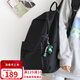 viney背包女雙肩包男書(shū)包初中高中大學(xué)生旅行包小學(xué)生三到六年級電腦包時(shí)尚大容量簡(jiǎn)約輕便休閑旅游戶(hù)外出游韓版運動(dòng)黑色+恐龍掛件