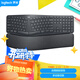 羅技（Logitech）ERGO K860 無(wú)線(xiàn)藍牙鍵盤(pán) 多操作系統鍵盤(pán) 人體工學(xué)分體式鍵盤(pán) 多設備匹配辦公鍵盤(pán) K860黑色 110鍵