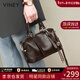 viney牛皮包包女包輕奢斜挎包品牌手提包生日新年禮物送女友老婆 【咖色】高檔實(shí)用單肩大包 時(shí)尚百搭休閑大容量通勤枕頭包