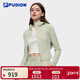 斐樂(lè ) FUSION斐樂(lè )潮牌女裝短款針織連帽外套2025夏季新款時(shí)尚修身上衣 明鏡綠-LG M 165/84A/M