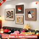 福進(jìn)門(mén)多巴胺立體實(shí)木客廳沙發(fā)背景墻裝飾畫(huà)卡通小狗臥室兒童房組合掛畫(huà) A款+彩色斜切馬賽克 (木塊30*30）-快樂(lè )小狗 50*50/30*30/30*30/40*40（主圖推薦） 黑色【鋁合金畫(huà)框】 