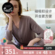 nest designs女士月子服產(chǎn)婦睡衣家居服透氣柔軟產(chǎn)后孕期時(shí)尚哺乳套裝 漿果紫 S