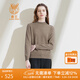 鹿王【全羊絨】純山羊絨衫女半高領(lǐng)打底針織衫簡(jiǎn)約秋冬輕薄內搭禮遇季 駝色 M 165