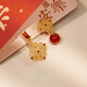 小米星(XMX)法國不對稱(chēng)新中式復古紅色蚊香盤(pán)耳夾無(wú)耳洞女耳環(huán) 窗花-蚊香盤(pán)耳夾 無(wú)耳洞拍